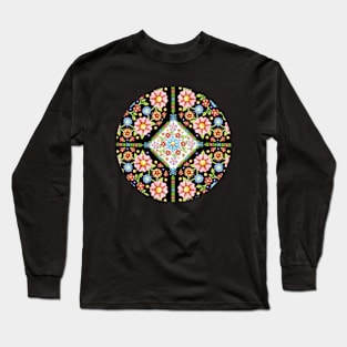 Millefiori Floral Tile Long Sleeve T-Shirt